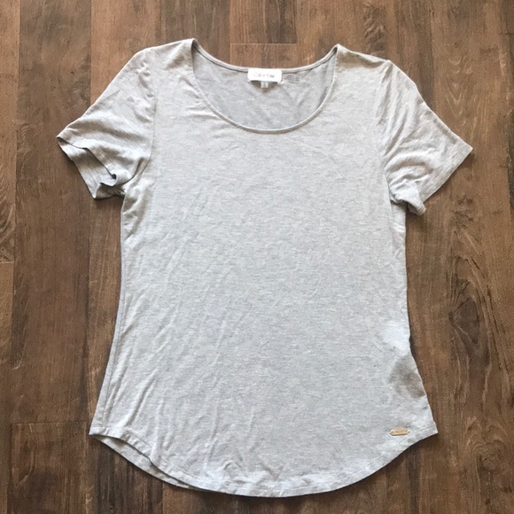 {Calvin Klein} Swoopneck Stretch Top - Picture 2 of 4